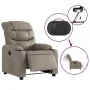 Sillón reclinable eléctrico de cuero sintético color capuchino de , Sillones - Ref: Foro24-3206591, Precio: 265,15 €, Descuen...