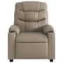 Sillón reclinable eléctrico de cuero sintético color capuchino de , Sillones - Ref: Foro24-3206591, Precio: 265,15 €, Descuen...