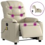 Cremefarbener elektrisch verstellbarer Massagesessel aus Kunstleder von , Sessel - Ref: Foro24-3206593, Preis: 290,92 €, Raba...