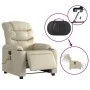Cremefarbener elektrisch verstellbarer Massagesessel aus Kunstleder von , Sessel - Ref: Foro24-3206593, Preis: 304,02 €, Raba...
