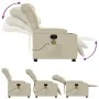 Cremefarbener elektrisch verstellbarer Massagesessel aus Kunstleder von , Sessel - Ref: Foro24-3206593, Preis: 304,02 €, Raba...