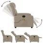 Cappuccino Synthetic Leather Electric Massage Recliner by , Armchairs - Ref: Foro24-3205263, Price: 280,09 €, Discount: %