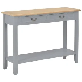 Gray wooden console table 110x35x80 cm by vidaXL, Side tables - Ref: Foro24-249902, Price: 173,67 €, Discount: %