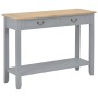 Gray wooden console table 110x35x80 cm by vidaXL, Side tables - Ref: Foro24-249902, Price: 184,53 €, Discount: %