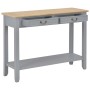 Gray wooden console table 110x35x80 cm by vidaXL, Side tables - Ref: Foro24-249902, Price: 184,53 €, Discount: %
