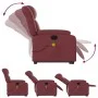 Electric lifting massage chair red artificial leather by , Armchairs - Ref: Foro24-3205289, Price: 341,21 €, Discount: %