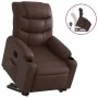 Sillón reclinable elevable cuero sintético marrón de , Sillones - Ref: Foro24-3206601, Precio: 336,21 €, Descuento: %