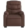 Brown synthetic leather lift-up recliner by , Armchairs - Ref: Foro24-3206601, Price: 336,21 €, Discount: %