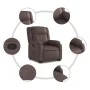 Hochklappbarer Liegesessel aus braunem Kunstleder von , Sessel - Ref: Foro24-3205152, Preis: 327,08 €, Rabatt: %
