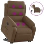 Anhebbarer, elektrisch verstellbarer Massagesessel aus braunem Stoff von , Sessel - Ref: Foro24-3205020, Preis: 362,48 €, Rab...