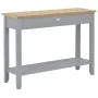 Grauer Konsolentisch aus Holz 110x35x80 cm von vidaXL, Seitentische - Ref: Foro24-249902, Preis: 173,94 €, Rabatt: %