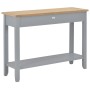 Gray wooden console table 110x35x80 cm by vidaXL, Side tables - Ref: Foro24-249902, Price: 184,53 €, Discount: %