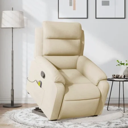 Liegender Fußmassagesessel aus cremefarbenem Stoff von , Sessel - Ref: Foro24-3205001, Preis: 345,89 €, Rabatt: %