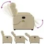 Liegender Fußmassagesessel aus cremefarbenem Stoff von , Sessel - Ref: Foro24-3205001, Preis: 345,89 €, Rabatt: %