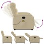 Liegender Fußmassagesessel aus cremefarbenem Stoff von , Sessel - Ref: Foro24-3205001, Preis: 299,12 €, Rabatt: %
