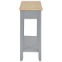 Gray wooden console table 110x35x80 cm by vidaXL, Side tables - Ref: Foro24-249902, Price: 184,53 €, Discount: %