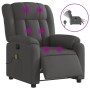 Electric massage recliner dark gray fabric by , Armchairs - Ref: Foro24-3205305, Price: 265,49 €, Discount: %
