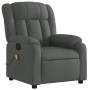 Electric massage recliner dark gray fabric by , Armchairs - Ref: Foro24-3205305, Price: 265,49 €, Discount: %