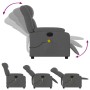 Electric massage recliner dark gray fabric by , Armchairs - Ref: Foro24-3205305, Price: 265,49 €, Discount: %
