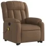 Fußliege-Massagesessel aus braunem Stoff von , Sessel - Ref: Foro24-3205332, Preis: 321,63 €, Rabatt: %