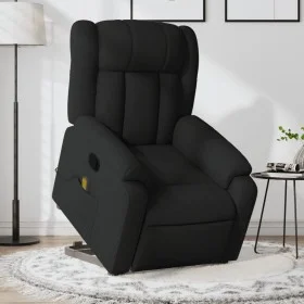 Black Fabric Liftable Massage Recliner by , Armchairs - Ref: Foro24-3205330, Price: 304,50 €, Discount: %