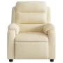 Cream fabric electric massage recliner by , Armchairs - Ref: Foro24-3204977, Price: 307,51 €, Discount: %