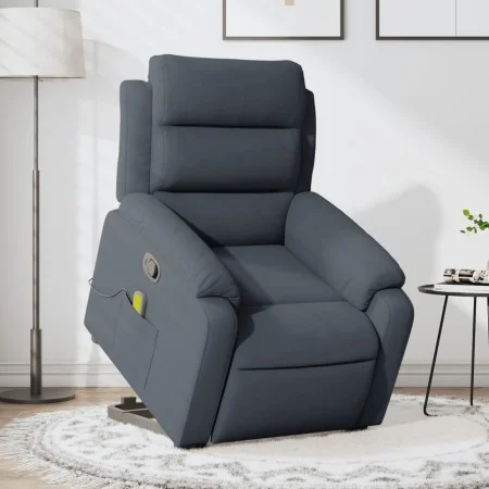 Dark Gray Velvet Liftable Massage Recliner by , Armchairs - Ref: Foro24-3205104, Price: 322,99 €, Discount: %