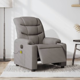 Electric massage recliner taupe gray fabric by , Armchairs - Ref: Foro24-3206643, Price: 285,75 €, Discount: %
