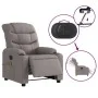 Elektrischer Massagesessel aus taupegrauem Stoff von , Sessel - Ref: Foro24-3206643, Preis: 291,57 €, Rabatt: %