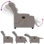 Electric massage recliner taupe gray fabric by , Armchairs - Ref: Foro24-3206643, Price: 285,75 €, Discount: %