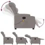 Electric massage recliner taupe gray fabric by , Armchairs - Ref: Foro24-3206643, Price: 285,97 €, Discount: %