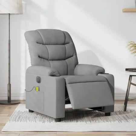 Electric Massage Recliner Light Gray Fabric by , Armchairs - Ref: Foro24-3206636, Price: 311,72 €, Discount: %