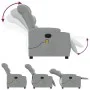 Electric Massage Recliner Light Gray Fabric by , Armchairs - Ref: Foro24-3206636, Price: 311,72 €, Discount: %