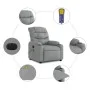 Electric Massage Recliner Light Gray Fabric by , Armchairs - Ref: Foro24-3206636, Price: 311,72 €, Discount: %