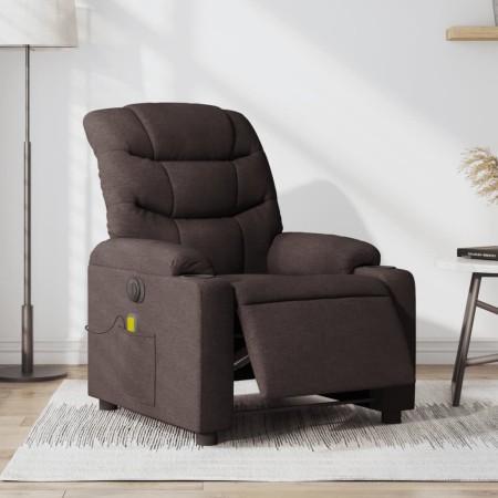Dark Brown Fabric Electric Massage Recliner by , Armchairs - Ref: Foro24-3206641, Price: 307,23 €, Discount: %