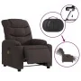 Sillón reclinable de masaje eléctrico tela marrón oscuro de , Sillones - Ref: Foro24-3206641, Precio: 313,56 €, Descuento: %