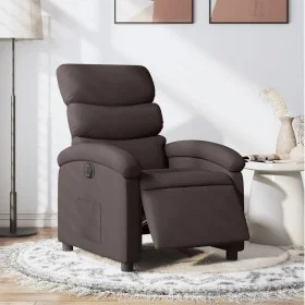 Dark Brown Fabric Electric Recliner by , Armchairs - Ref: Foro24-3203959, Price: 241,83 €, Discount: %