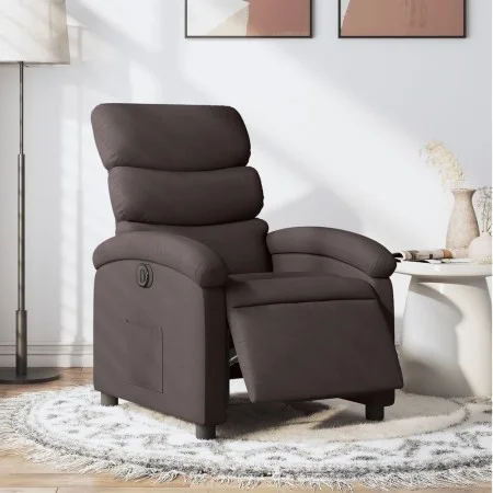 Dark Brown Fabric Electric Recliner by , Armchairs - Ref: Foro24-3203959, Price: 233,13 €, Discount: %