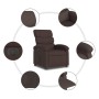 Sillón reclinable eléctrico tela marrón oscuro de , Sillones - Ref: Foro24-3203959, Precio: 235,14 €