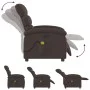 Dark Brown Fabric Electric Massage Recliner by , Armchairs - Ref: Foro24-3203971, Price: 280,80 €, Discount: %