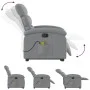 Sillón de masaje reclinable de pie de tela gris claro de , Sillones - Ref: Foro24-3203990, Precio: 288,04 €, Descuento: %