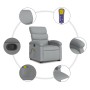 Light Gray Fabric Foot Recliner Massage Chair by , Armchairs - Ref: Foro24-3203990, Price: 269,70 €, Discount: %