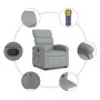 Sillón de masaje reclinable de pie de tela gris claro de , Sillones - Ref: Foro24-3203990, Precio: 288,04 €, Descuento: %