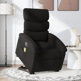 Sillón reclinable de masaje elevable tela negro de , Sillones - Ref: Foro24-3203992, Precio: 286,65 €, Descuento: %