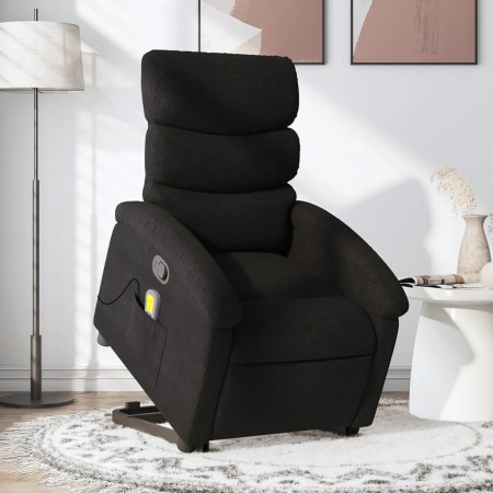 Black Fabric Liftable Massage Recliner by , Armchairs - Ref: Foro24-3203992, Price: 268,74 €, Discount: %