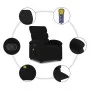 Anhebbarer Massagesessel aus schwarzem Stoff von , Sessel - Ref: Foro24-3203992, Preis: 286,59 €, Rabatt: %