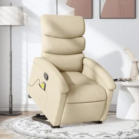 Cream Fabric Reclining Foot Massage Chair by , Armchairs - Ref: Foro24-3203999, Price: 328,14 €, Discount: %
