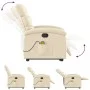 Liegender Fußmassagesessel aus cremefarbenem Stoff von , Sessel - Ref: Foro24-3203999, Preis: 328,02 €, Rabatt: %