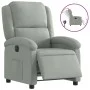 Sillón reclinable eléctrico de terciopelo gris claro de , Sillones - Ref: Foro24-3204278, Precio: 263,57 €, Descuento: %