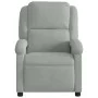 Light Gray Velvet Power Recliner by , Armchairs - Ref: Foro24-3204278, Price: 263,65 €, Discount: %